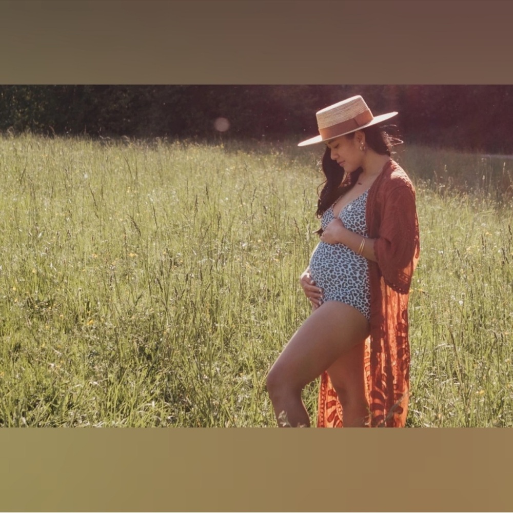 Current Tyed Med “shae” Leopard Print One-Piece Swimsuit - Black brown & Cream